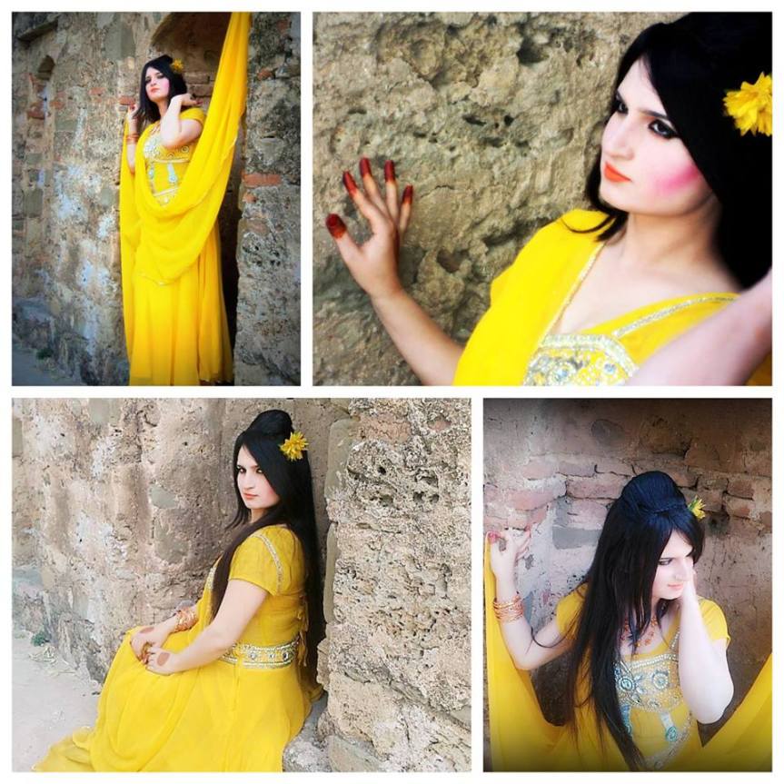 Sonikhan in yellow dress